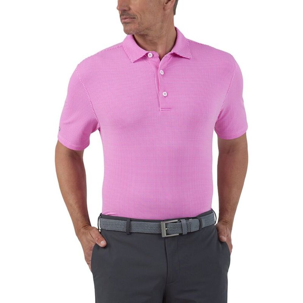 Ibkul Mens  Polo Shirt, Pink
